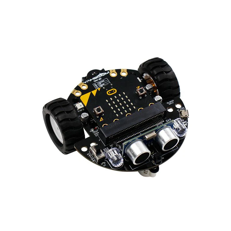 Обучающий умный робот-автомобиль yamboom Tiny:bit совместим с BBC Micro:bit V2/1 5 плата для