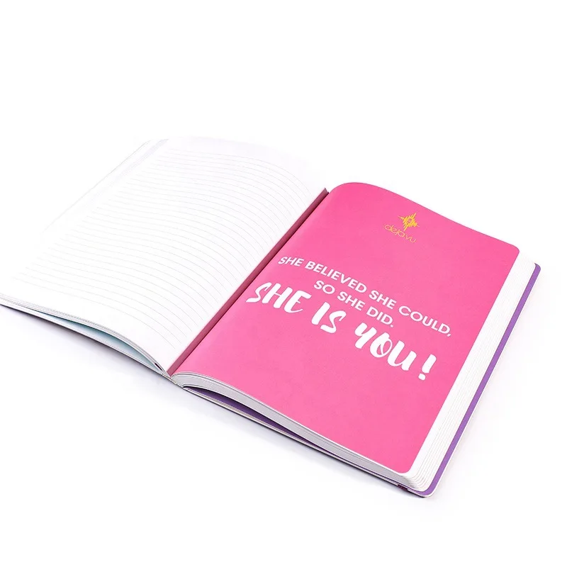 custom printing Business notebook cover lettering loose-leaf book printing for printed  lettering offset