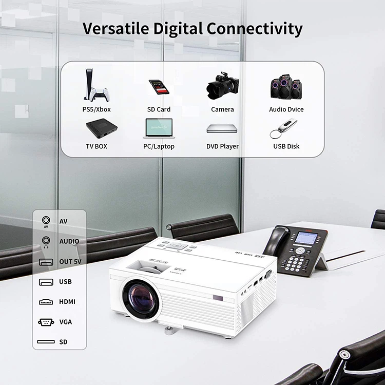 M8-G Short Throw Led Projector For Education,Business Presentation,Home Entertainment Full Hd Projector