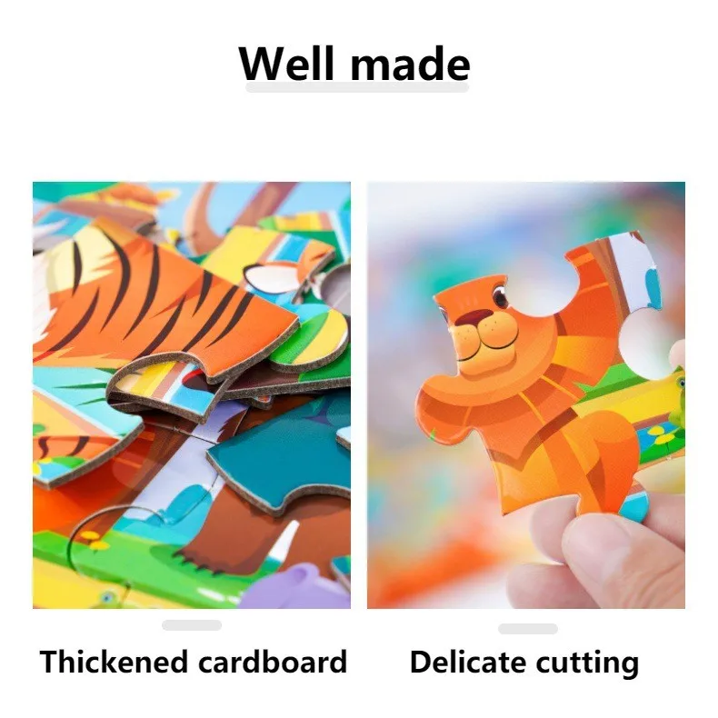 Customized Print fun jigsaw puzzle game colorful ocean world 24 pieces Paper jigsaw puzzles for kids