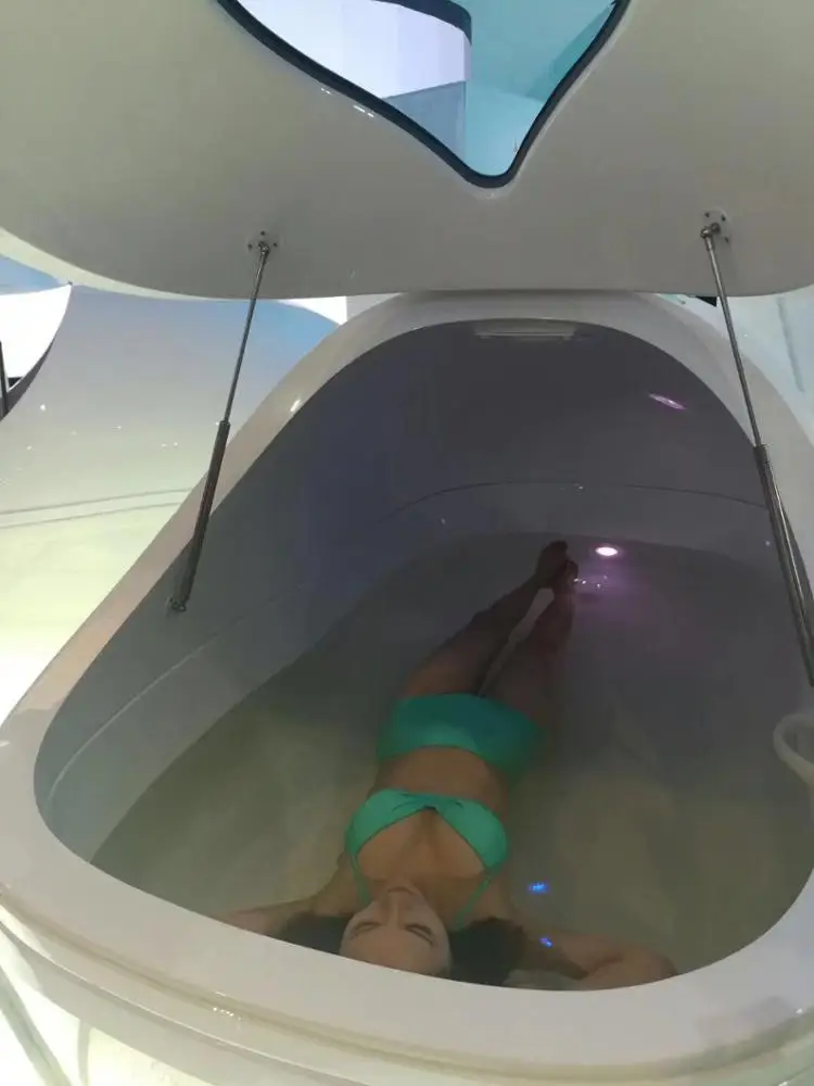 sensory deprivation relax relieve pain recover faster sleep better larger floatation pod for sale