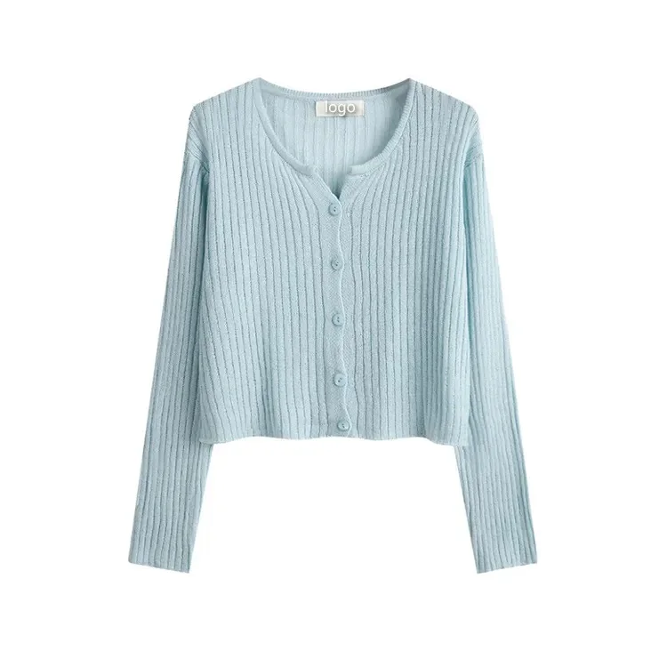 Womens Loose Knit cashmere Cardigan Sweater Fashion Casual Thin Ladies Solid Color Button cashmere Jacket Sweater