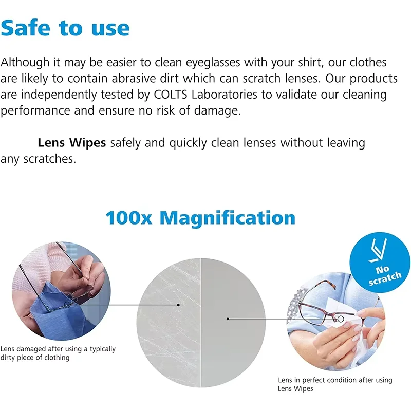 Individual Package Cloth Tissues Eyeglasses Cleaning Anti-fog Spectacles Glasses Lens Wipes