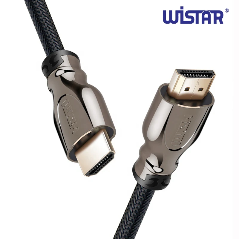 WISTAR HDMI Cable 4K Nylon Braided High Speed Gold HDMI Cord 18Gbps 4K 60HZ Ethernet Support Compatible for UHD TV Monitor