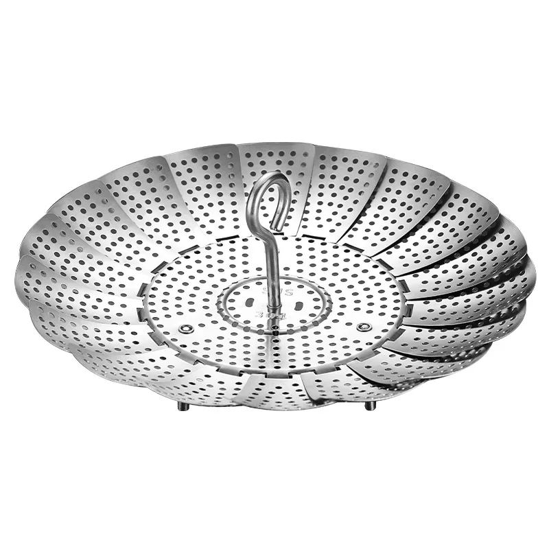Portable Foldable Stainless Steel Food Vegetable Steamer basket