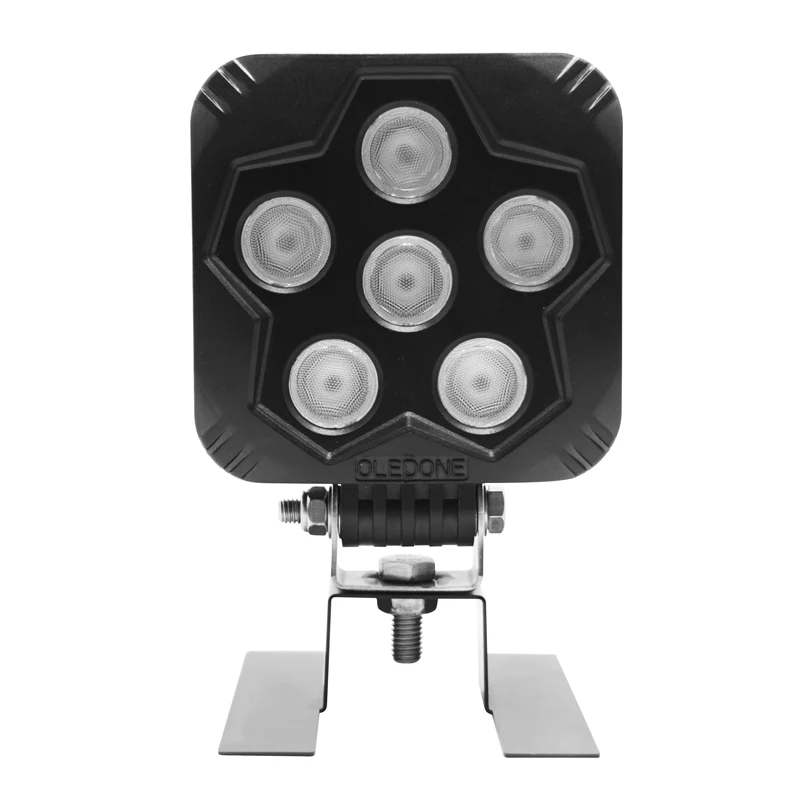 Oledone Square 60W Os-ram LED Work Light for Heavy Duty, High Quality Waterproof 6*10W O-sram LED Work Lamp