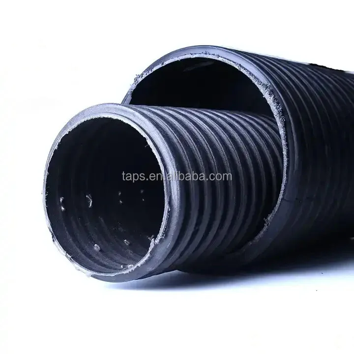 Slotted HDPE perforated corrugated pipe for drainage golf course