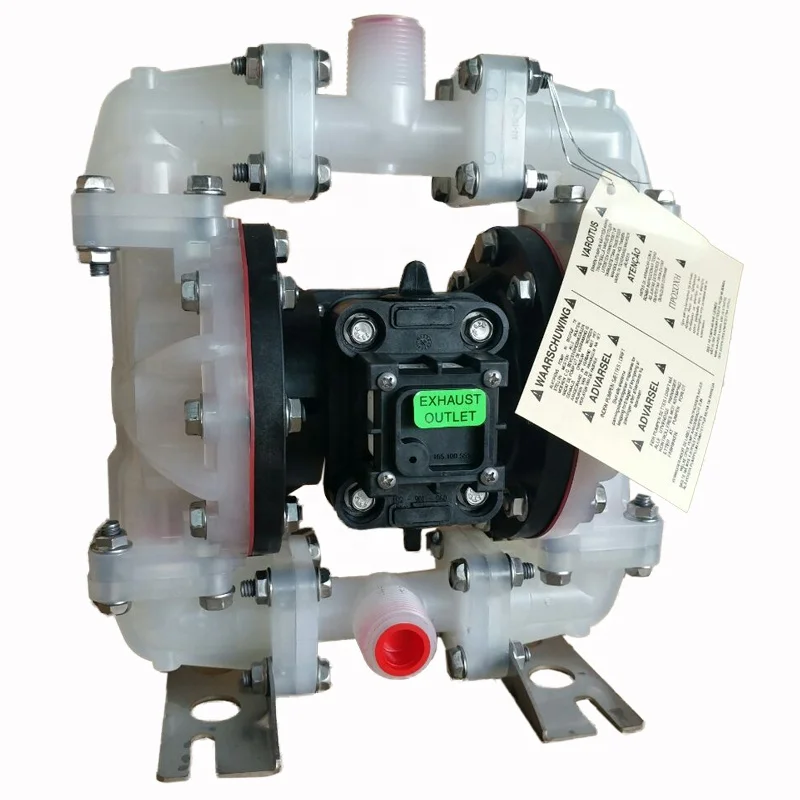 IDEX hot sale Santoprene Air Diaphragm Sandpiper Pneumatic Pump with PDVF shell for pumping Water Sludge/oil