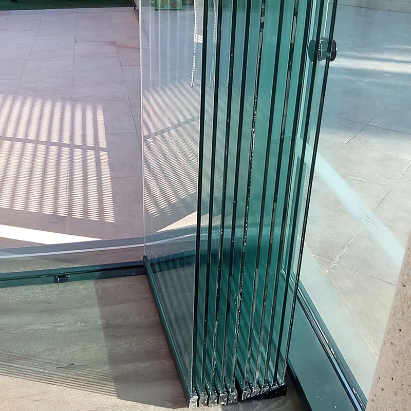 Simple Style Stand Bad Weather Like Typhoons Hurricane Gazebo Glass Door Terrace Frameless Verandah Waterproof