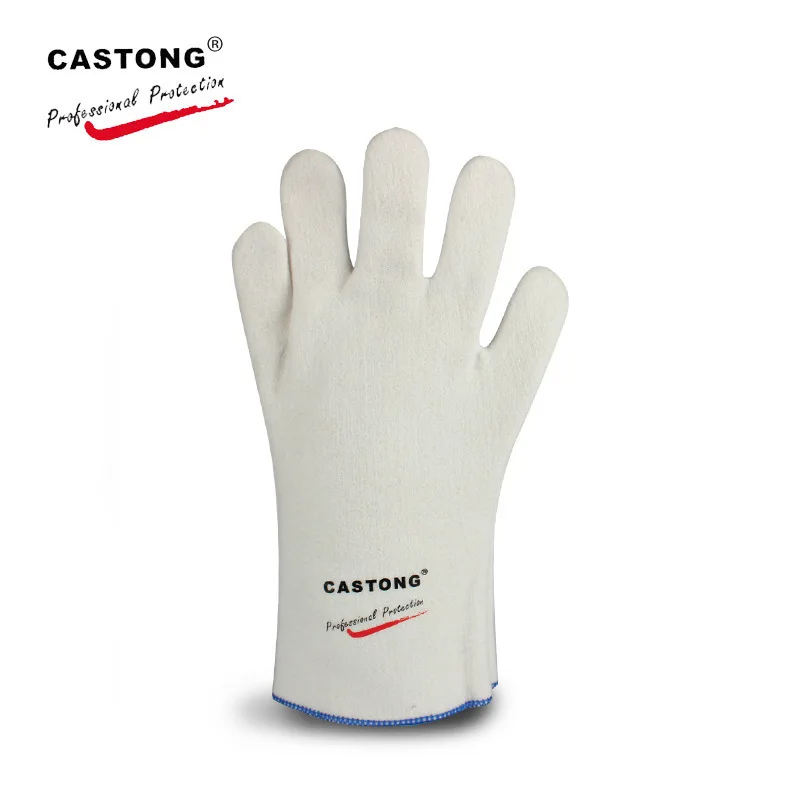 Caston HDAR-5T-38 high temperature gloves 800-1000 degrees heat insulation palm thickened aluminum foil high temperature gloves