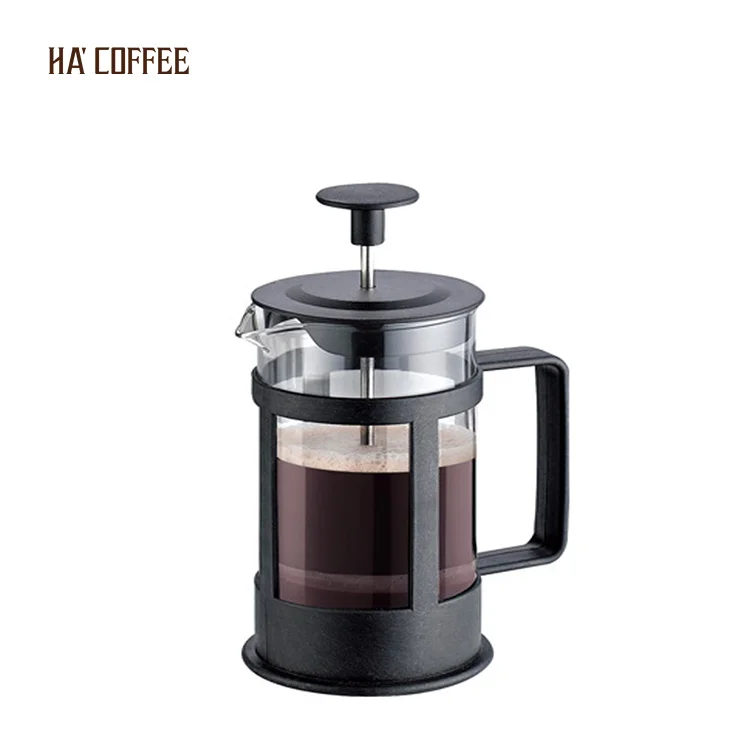 Customized 350/600ml Wholesale Custom Heat Resistant Portable Manual French Press Coffee Maker Prensa Francesa With Plunger