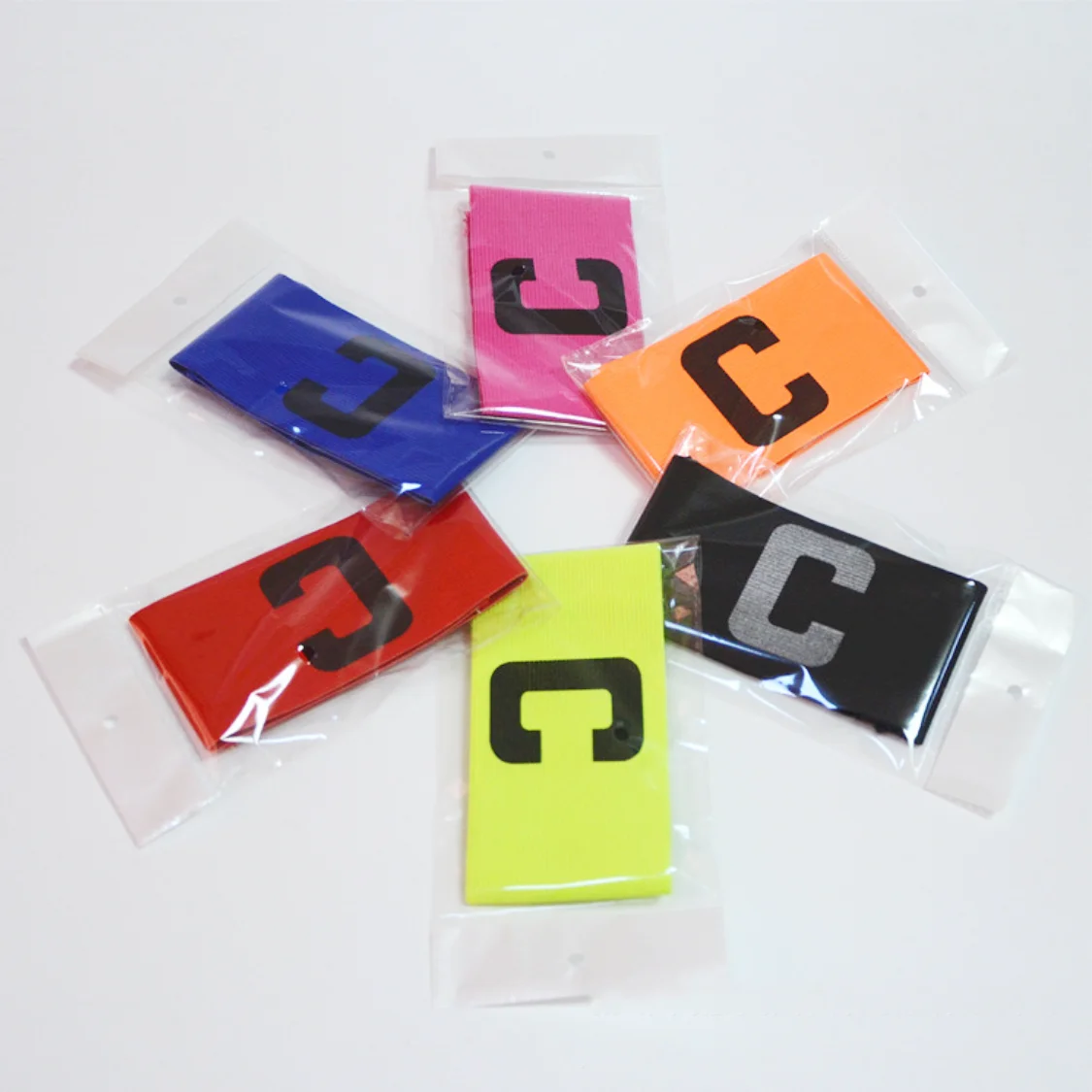 Custom Flexible Football Soccer Captain Armband for Adult and Youth C Standard Captain Arm Band Soccer