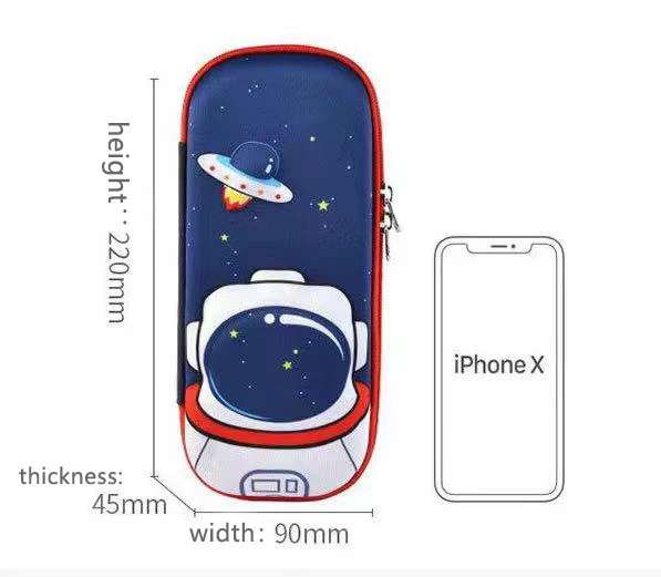 Elementary school cartoon EVA three-dimensional waterproof and anti drop large capacity stationery box Female Pencil Boxes