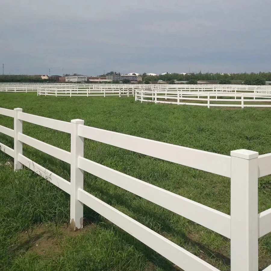 Factory Outlet high quality eco friendly pasture fence posts plastic farm vinyl fence
