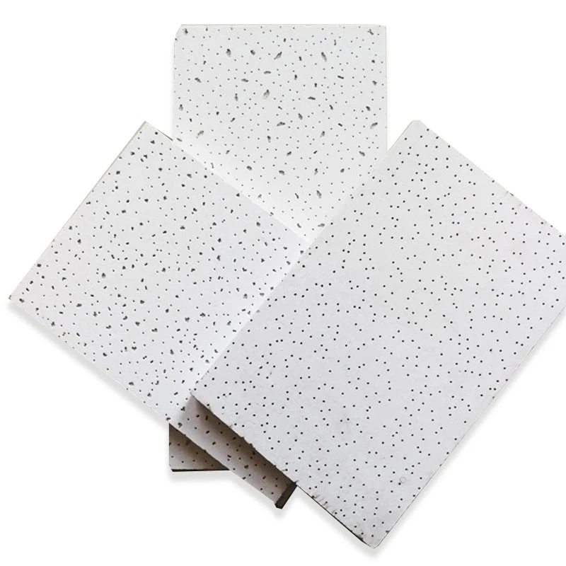 Ceilings Sound-Absorbing Acoustic Mineral Fibre Mineral Wool Ceiling Board 2X4FT Mineral Fiber Acoustic Perforated Ceiling Tiles