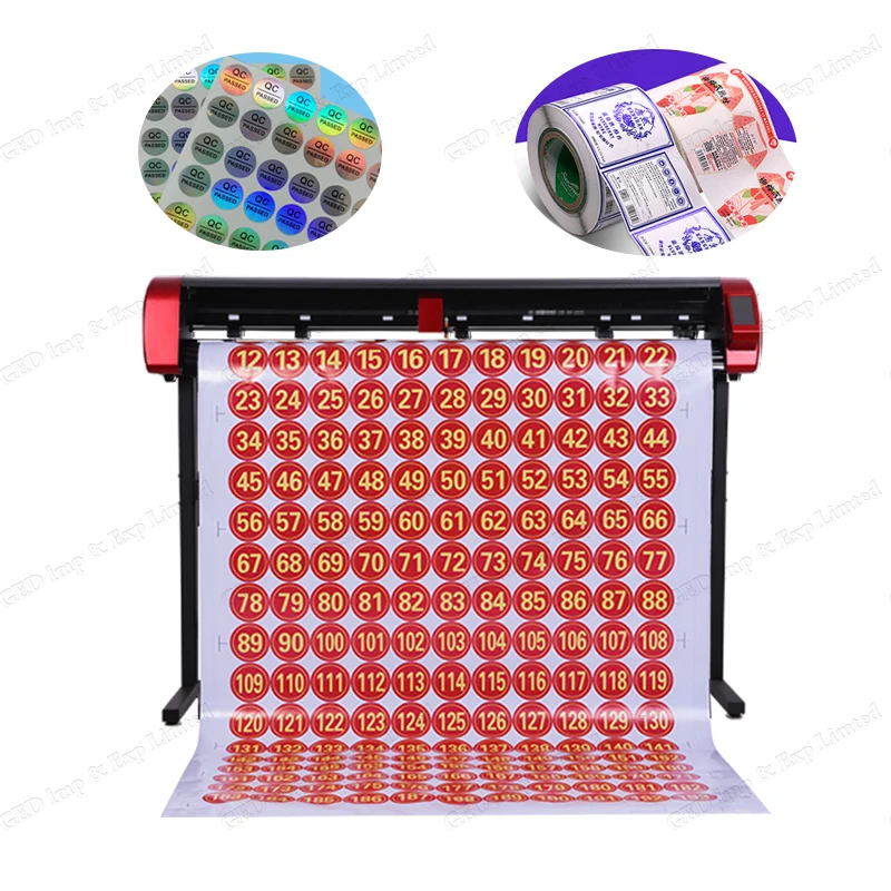 Гуанчжоу GED 1650 мм Автоматический контурный Функция Одна осветительная головка виниловый Режущий Плоттер Резак плоттера машина с камерой