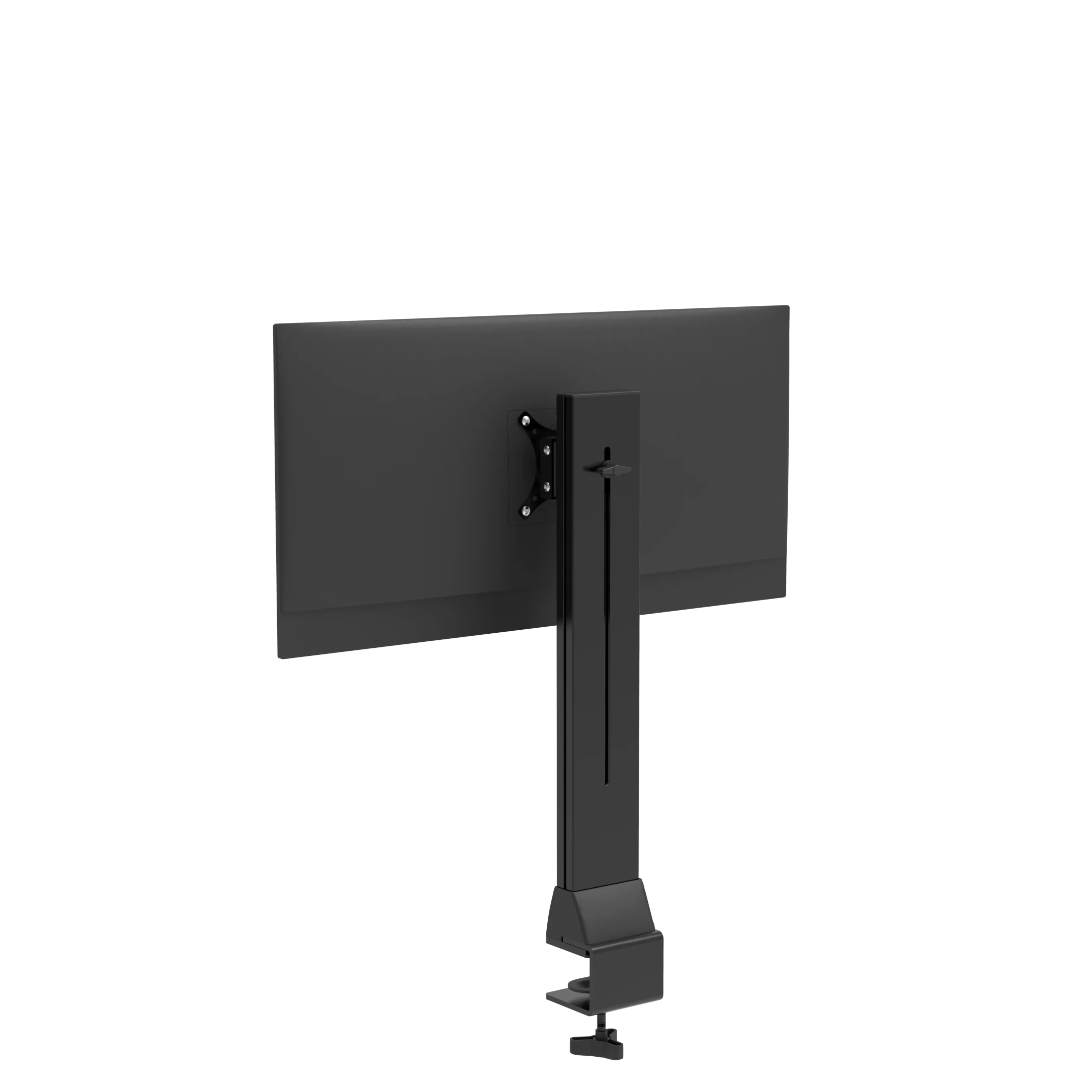 Aluminum Dual Monitor Arm Desktop Mount Laptop and Monitor Stand with Laptop Stand