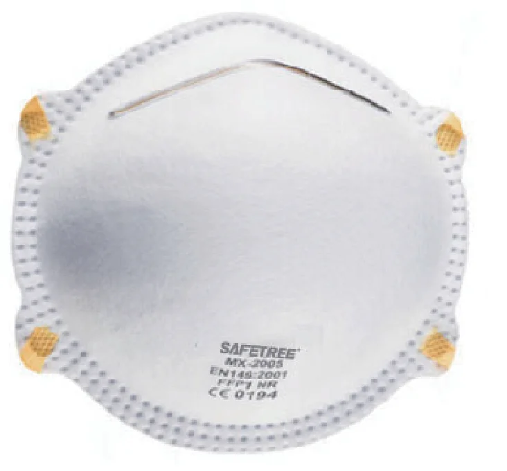 CE EN149 FFP2 Cup Shape Non-Woven Cloth Disposable White Valved Face Dust Mask Safety Respirator with Valve