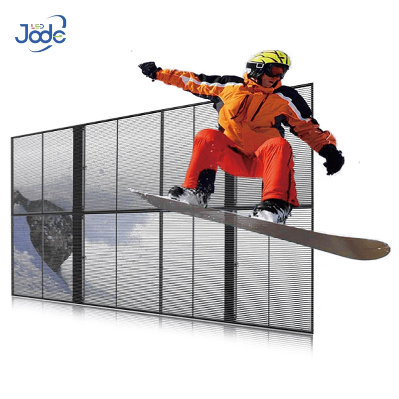 Jode индивидуальный внутренний изюминка P3.91 P2.6 P2.8 1000x1000 мм 1000x500 светодиодный оконный прозрачный экран