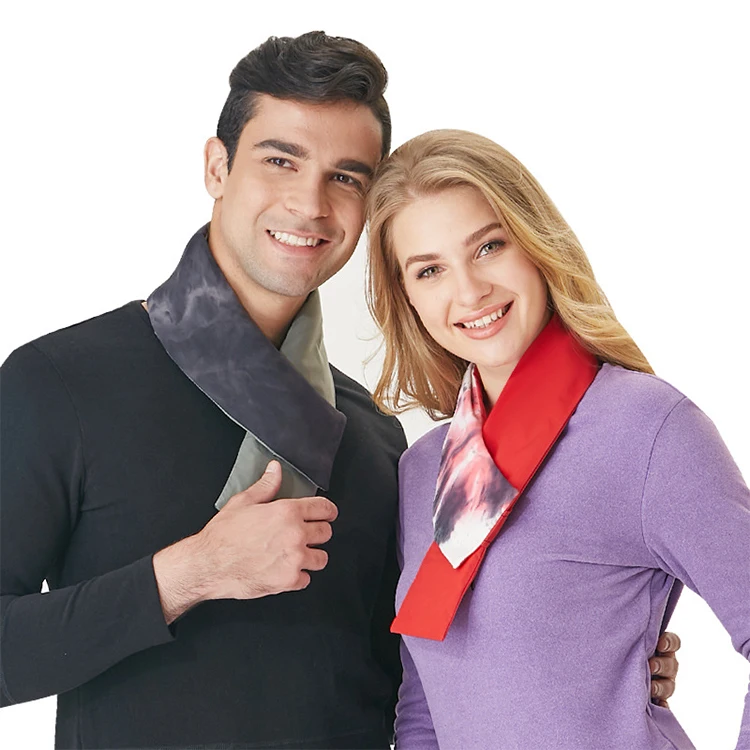 Heated Scarf-Three Temp Setings-USB Powered By Power Bank Neck Pain Relief For Men/Women