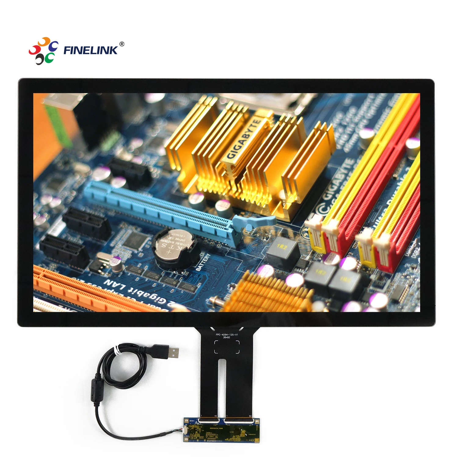 Waterproof 21.5-Inch Touch Screen: EETI & ILITEK Control Card - Ideal for Industrial Applications