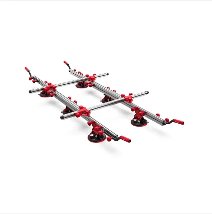 Portable Ceramic Tile Rock Plate Carrying Machine Glass Lifter With 6 Microporous Electric Vacuum Suction Cups For Marble Slabs