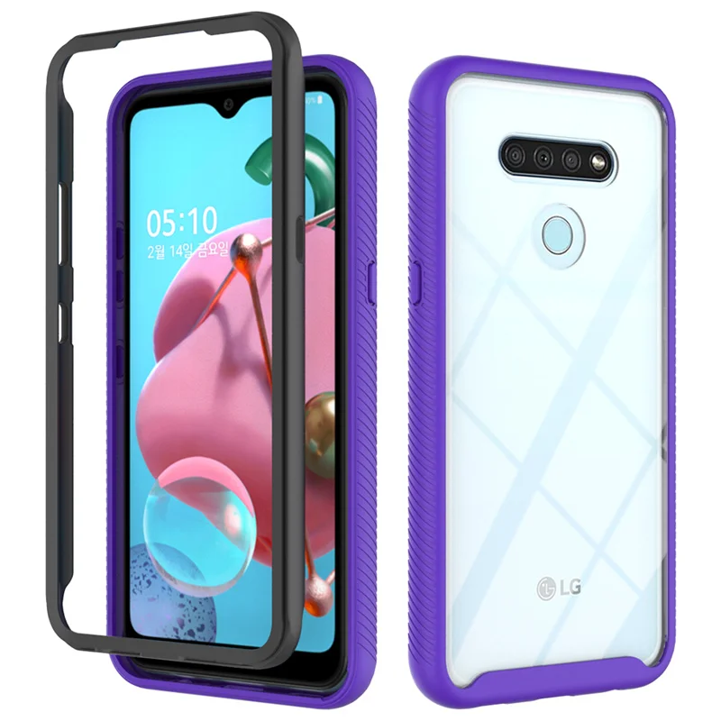 Hybrid Rugged Armor Shockproof Case For LG Velvet K92 5G K22 Stylo 6 G9 V60 V50s G8X ThinQ Soft TPU Frame Transparent Back Cover