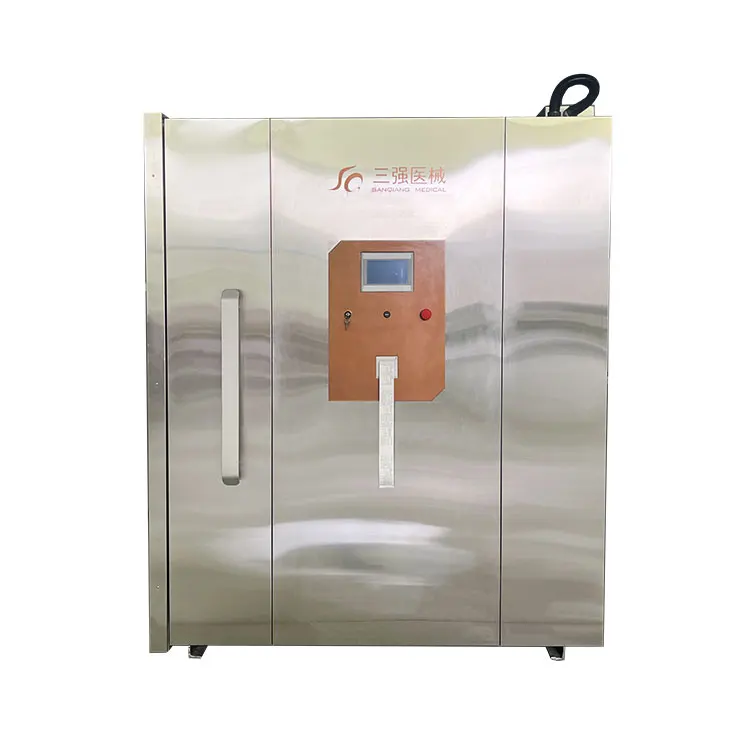 Large volume ethylene oxide gas sterilization for disinfection