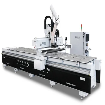 E4 Nesting CNC Cutting Router Machine For Furniture wood board machine