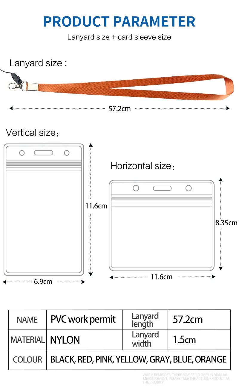 Custom Logo Business Trading Lanyard Card Holder Clear PVC Plastic Badge ID Card Lanyard Wholesale Customized Lanyard ID Card