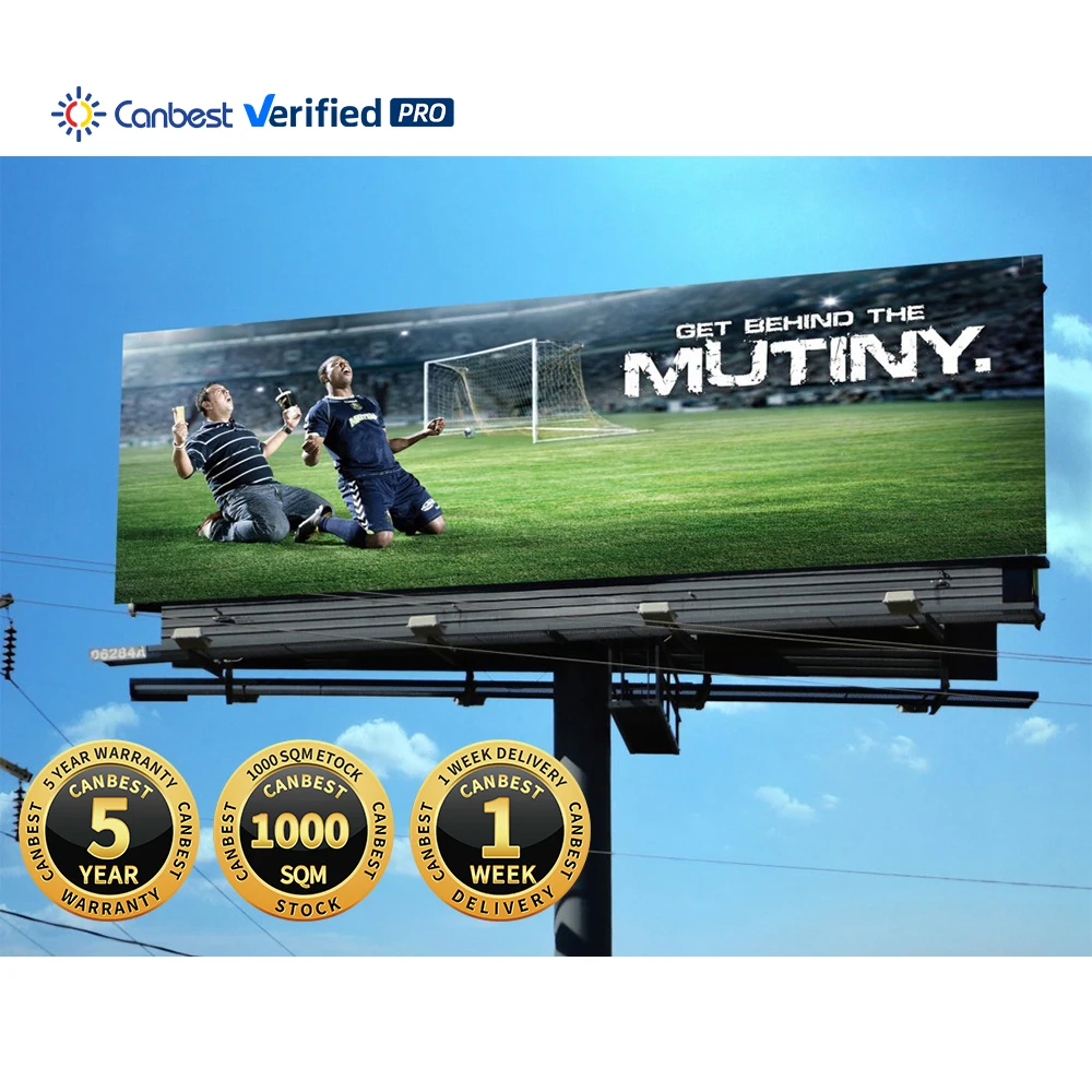 Outdoor P5 P10 Front Service 7X3 4M X4M Led Display Screen Panel Pixel P10 Roof Led Board Led Screens For Public Advertising