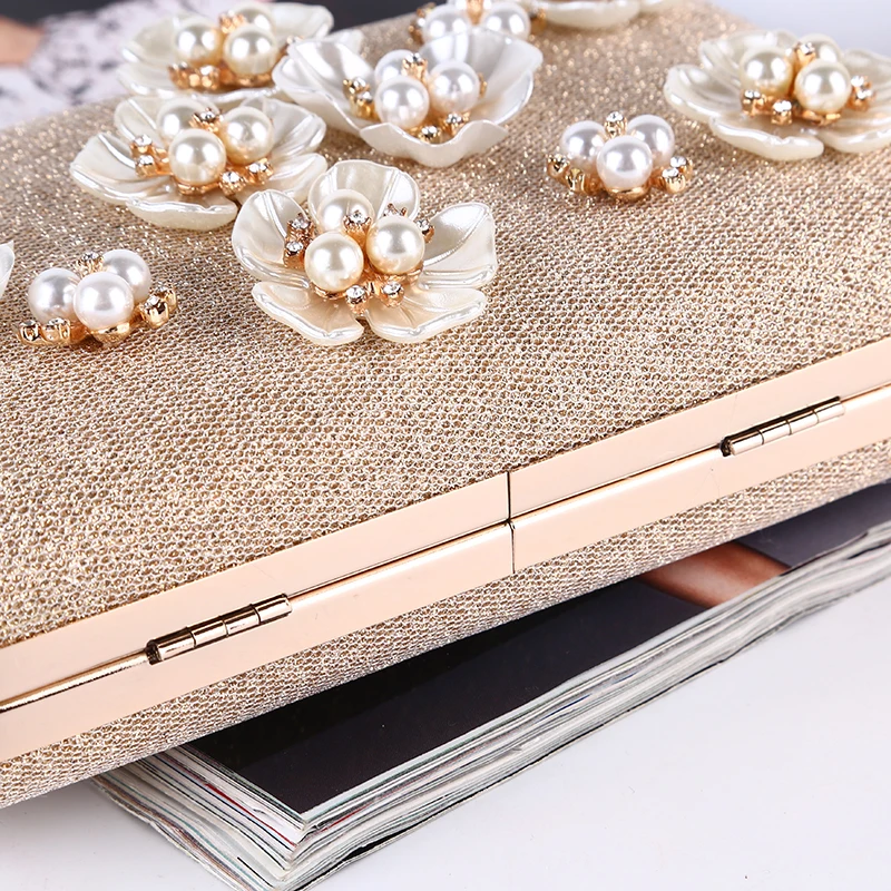 
Beautiful Custom New Design Ladies Evening Clutches Ladies Dinner Party EVA Handbag With Removable Shoulder Metal Frame Purse 