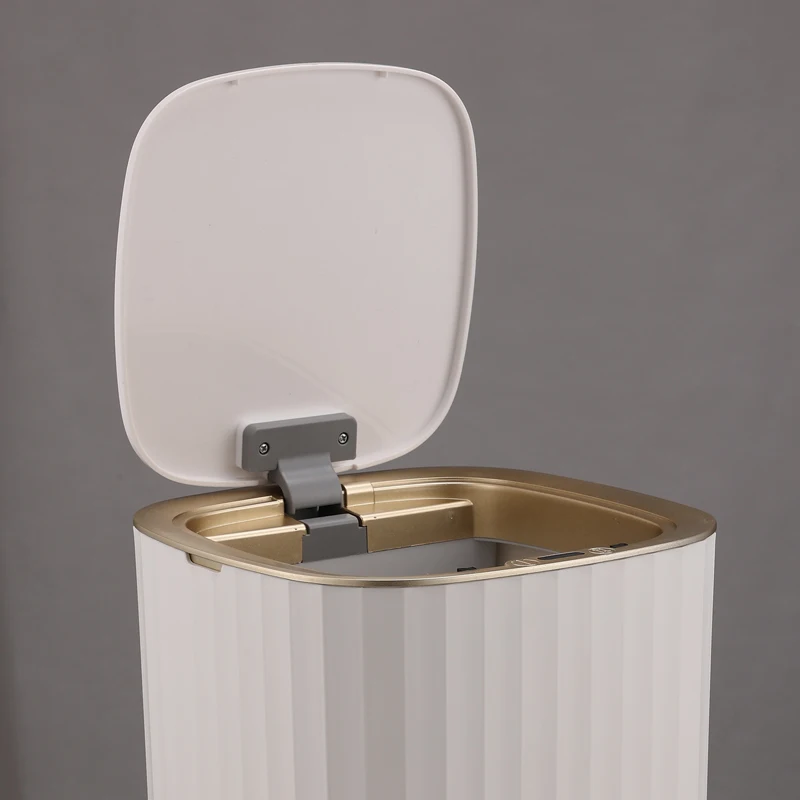 15L waste bin with sensor plastic trash can fancy dustbin intelligent trash can rubbish bin garbage