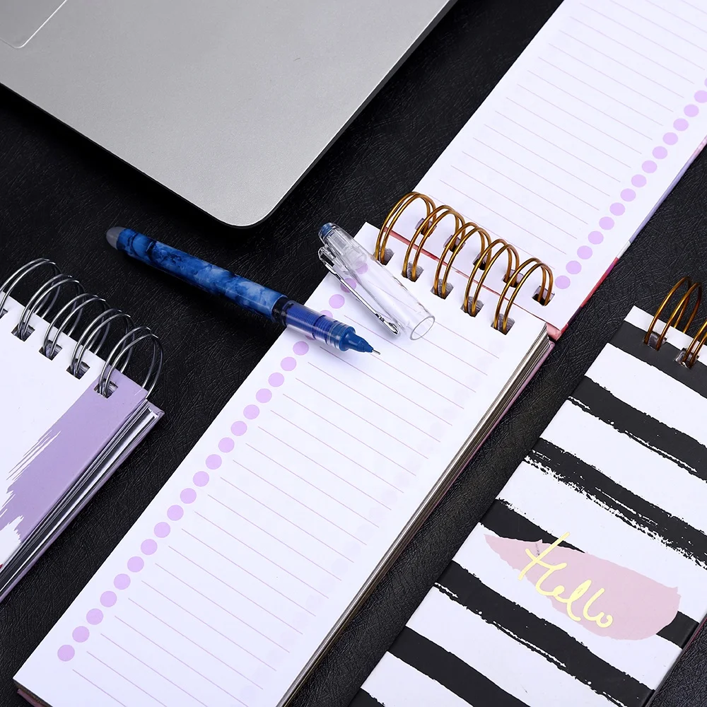2025 Custom New A5 Watercolor Paper Dotted Lined Notebook Cute Spiral Business Office School Writing Gift Classmates Promotions
