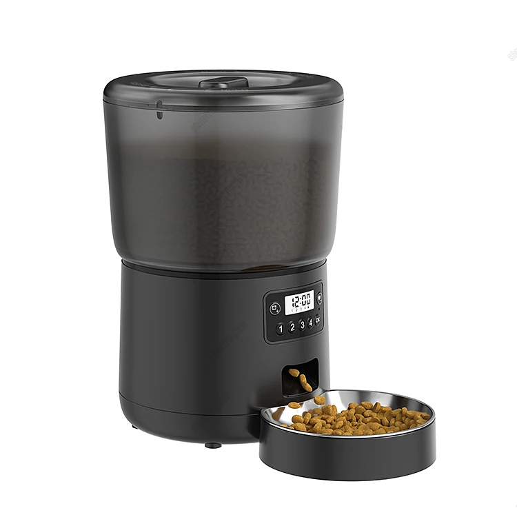 2022 New Cat Feeder  Automatic Pet Food Feeder with Stainless Steel Bowl  for Cats Dog