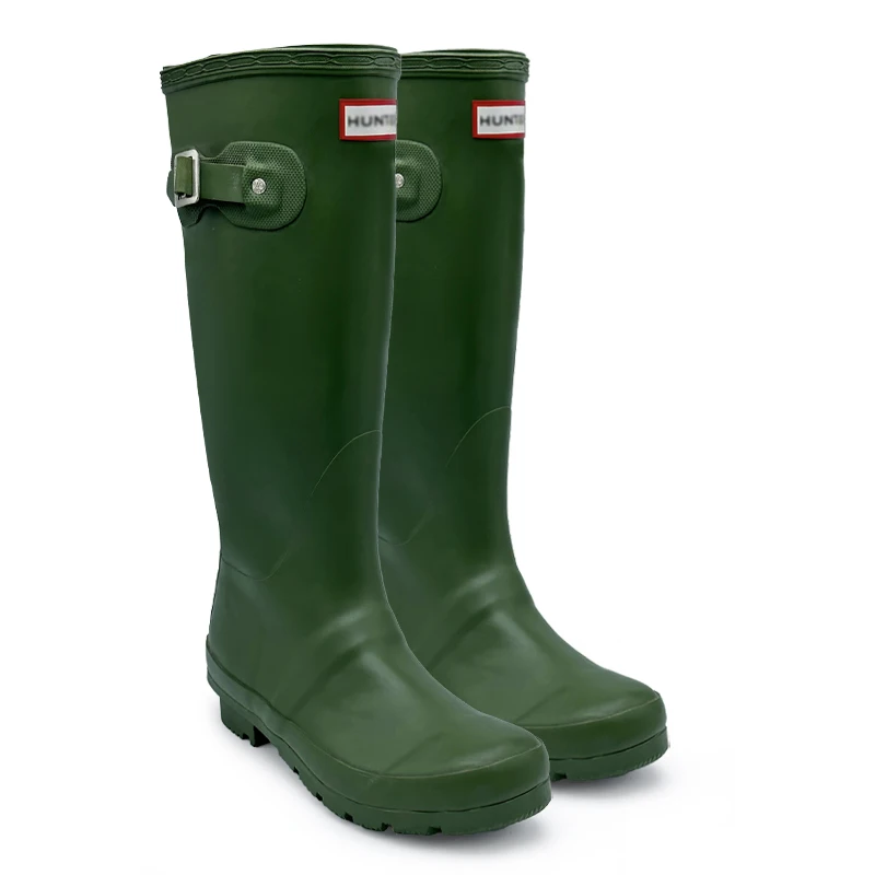Manufacturers customizebe gumboot knee high rubber rain boots for women