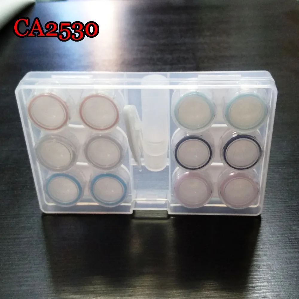popular 6pcs contact lens set with pp saving box CA2530