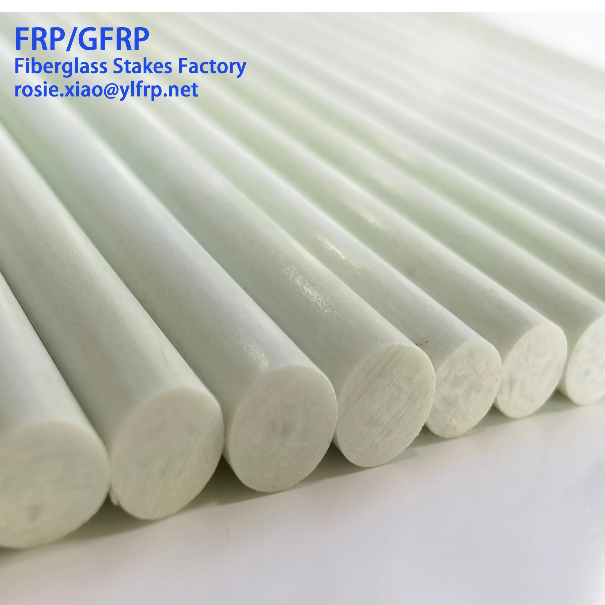 UV Protection Flexible Pointed FRP Fiberglass Tree Nursery Stake to replace bamboo stake