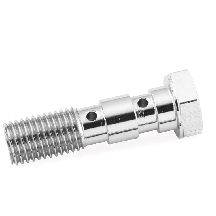 Motorcycle stainless steel titanium brake single double banjo bolt