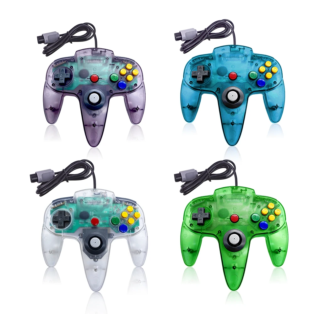 Классический ретро контроллер 64 N64 проводной геймпад джойстик для консоли Nintendo черная консоль
