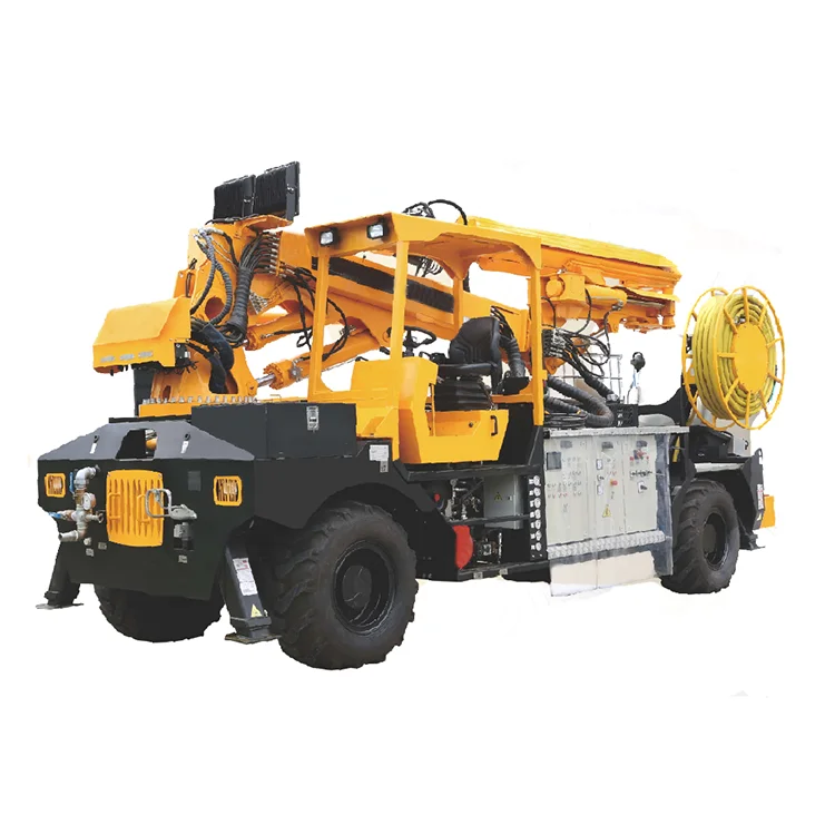 4 Wheels Concrete Spraying Equipment 30m3/h Concrete Wet Spray Machine Trolley Wet-Mix Shotcrete Machine