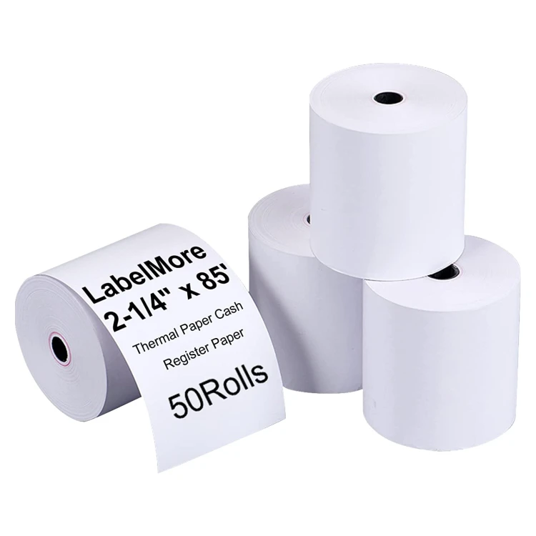 2022 Hot sale contometro papel termico 80 x80x 13 55gr Custom printed papel termico 80 x80x13 pos system with cash register