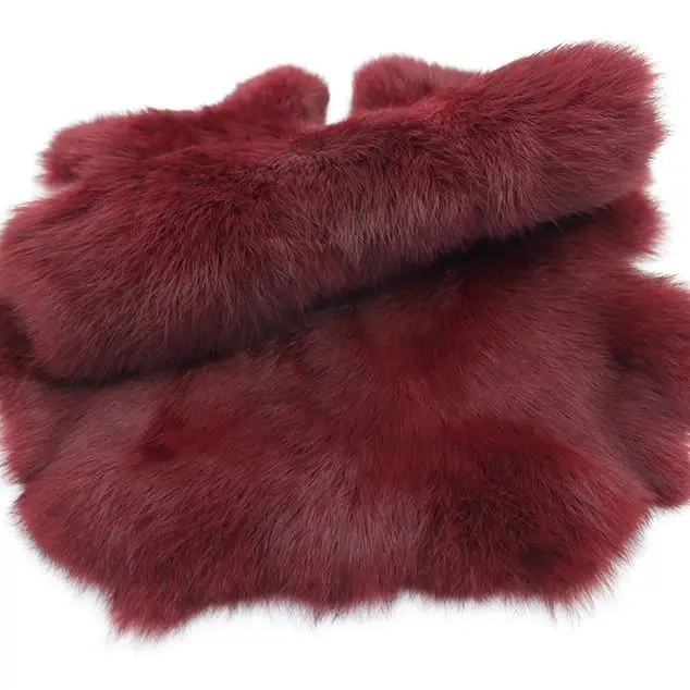 2024high quality Wholesale white rabbit fur fur one rabbit skin custom color