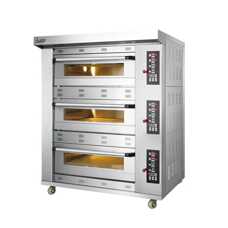 China manufacturer wholesale economic price 3 deck bakery equipment electric deck oven with steam