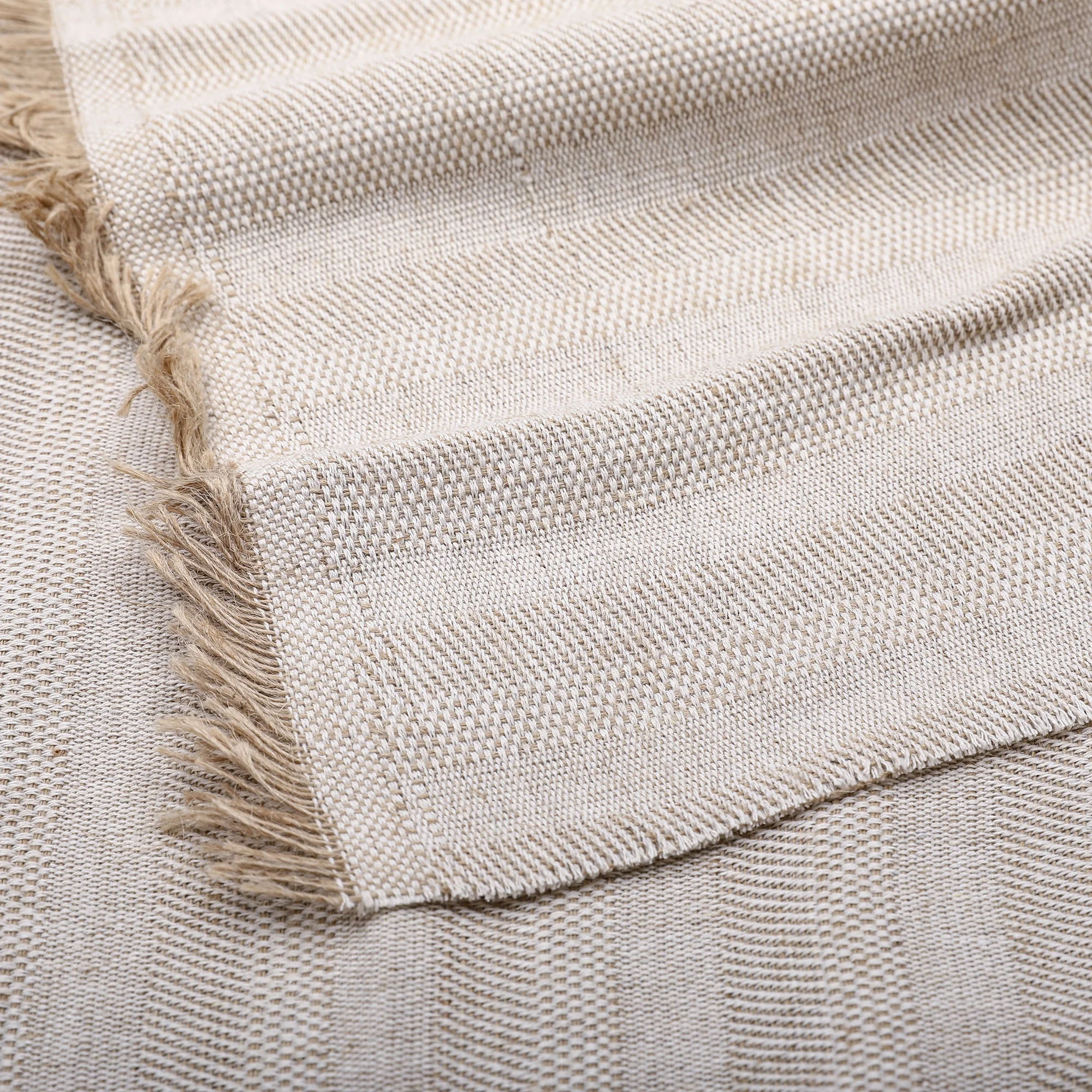 60% Jute 40% Cotton Fabric Cotton Burlap Linen Fiber High Quality Jacquard Weave