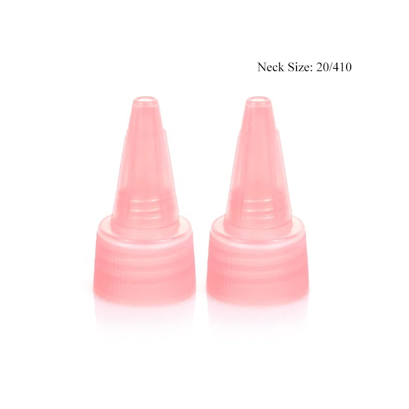 
20/410 Twist Cap Wholesale Pink Color Customize Plastic Twist Top Cap 