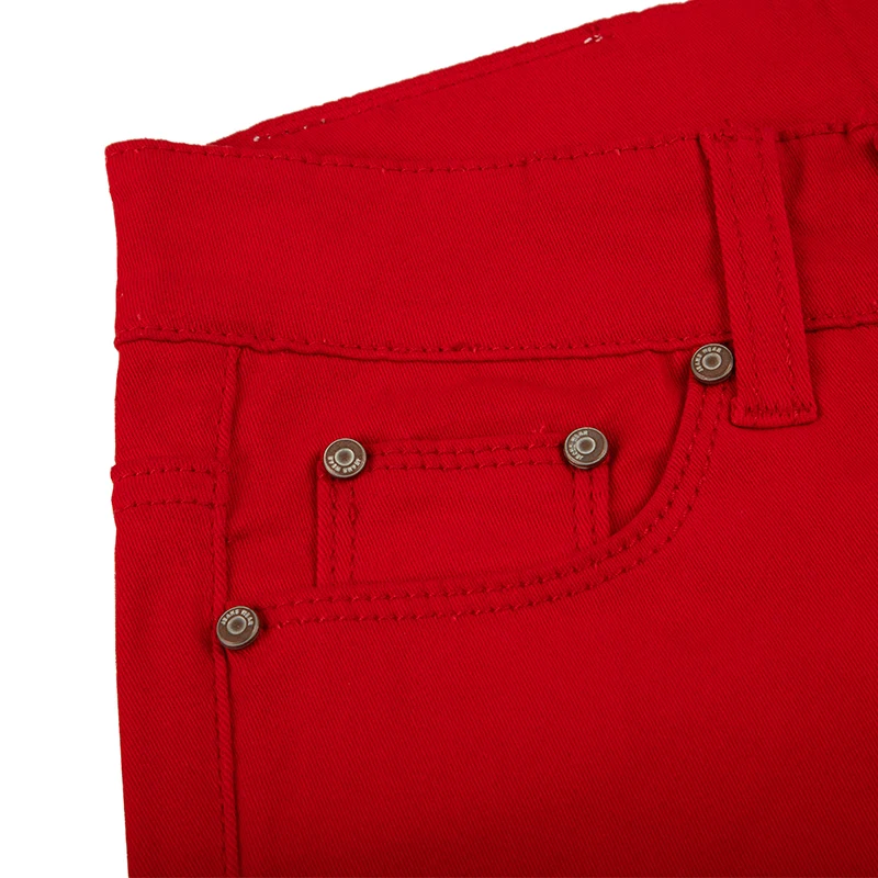 2021 Latest Design Colorful Mens Jeans Stretch Elastic Waist Bell Bottom Casual Trousers Funky Track Denim Pants Pencil Style