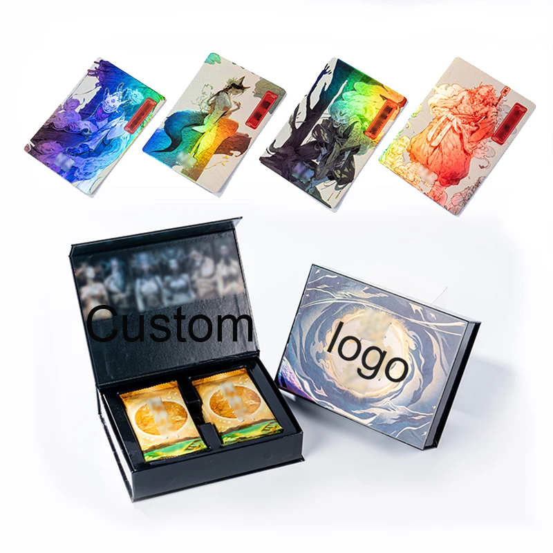 wholesale custom Printed Logo cartoon Trading Card holographic game Cards