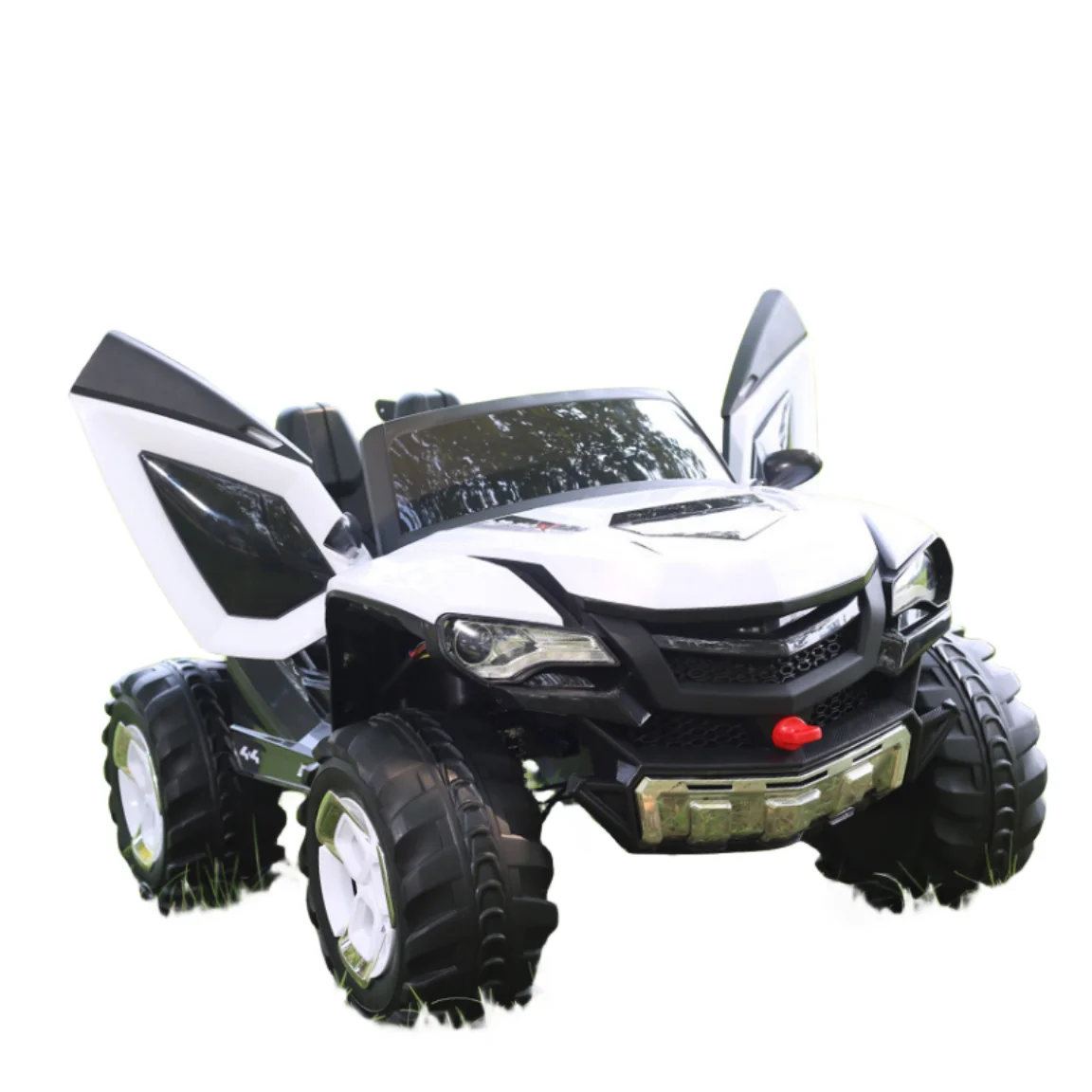 Manufacturer Wholesale Four-wheel drive multifunction 12V ride on car toys police electric cars for kids
