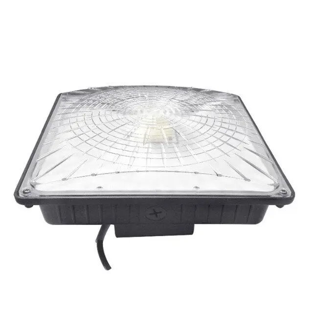  45w 65w slim canopy for gas station light outdoor fixture waterproof with motion